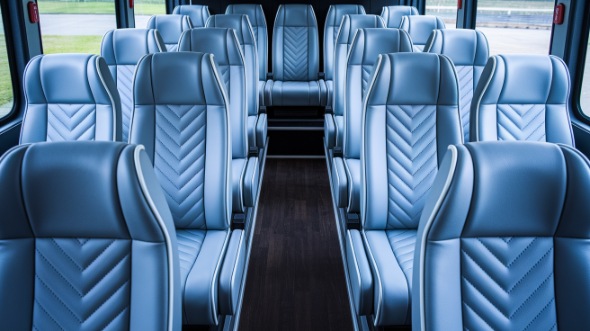 cedar rapids 28 passenger minibus inside