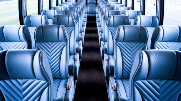 cedar rapids 55 passenger charter bus interior
