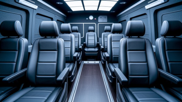 cedar rapids sprinter van with driver rental