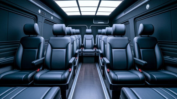 sprinter van with driver interior